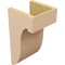 Ekena Millwork 8"W x 8"D x 16"H Wide Del Monte Rough Cedar Woodgrain TimberThane Corbel, Primed Tan CORUR08X08X16DELRCPR - alternate 2